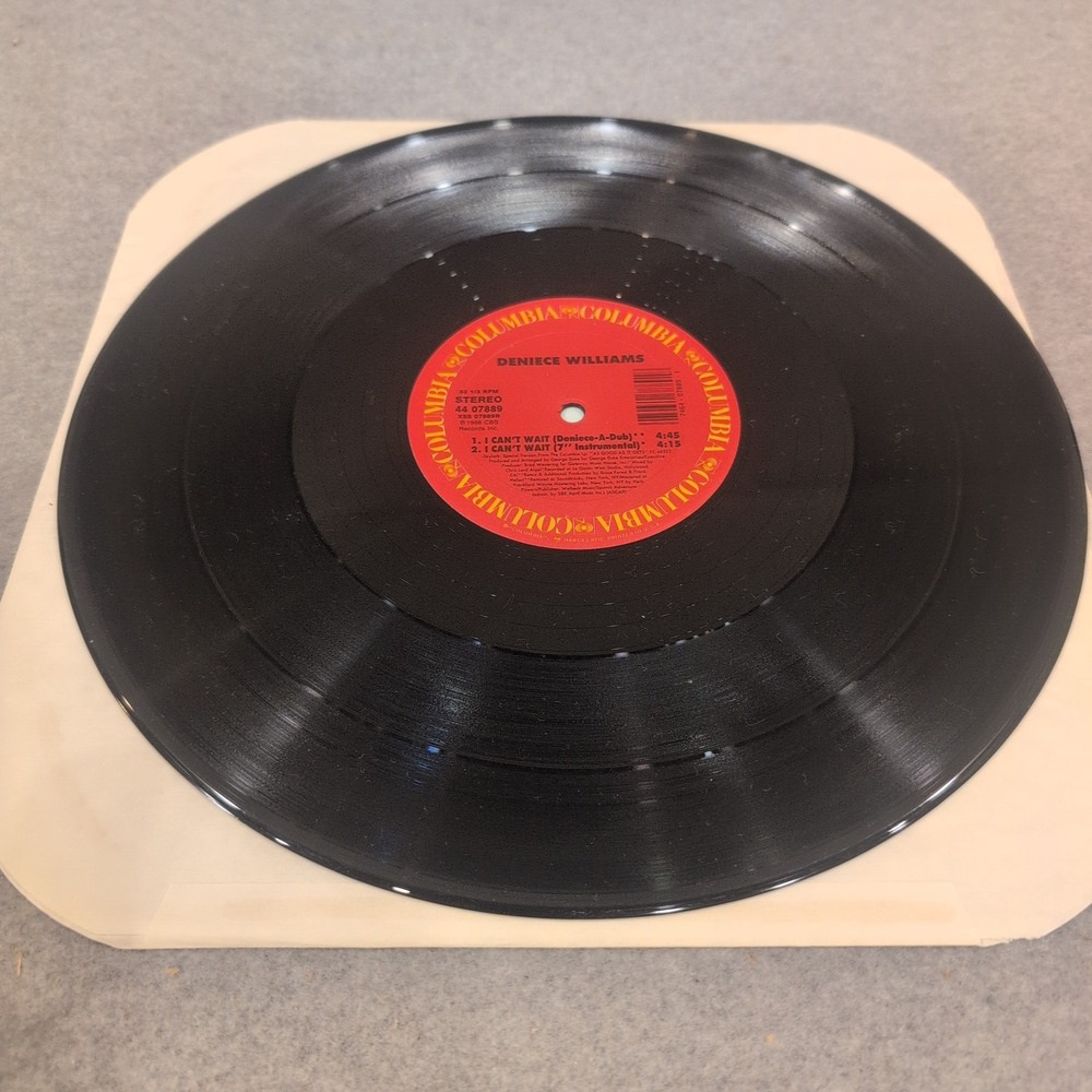 Deniece Williams I Can't Wait 12" Vinyl Single 1988 Columbia 44 07889 R&B Soul - Picture 4 of 4